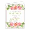Roseannebeck Greeting Card - Handpainted Pink Floral Sympathy