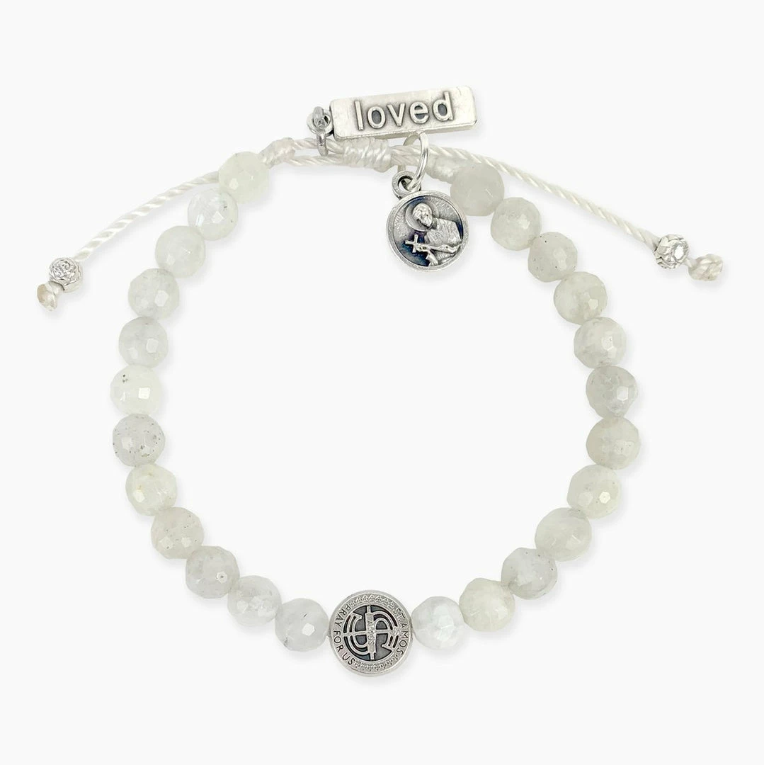 My Saint My Hero A Mother's Love Moonstone Fertility Bracelet Jewelry