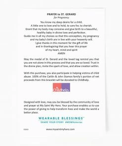 My Saint My Hero A Mother's Love Moonstone Fertility Bracelet Jewelry