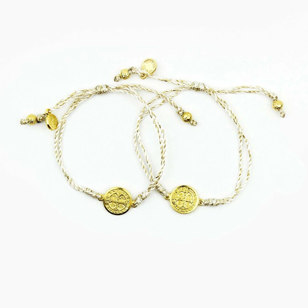 My Saint My Hero Jewelry Best Friends Bracelet Set - Metallic Gold