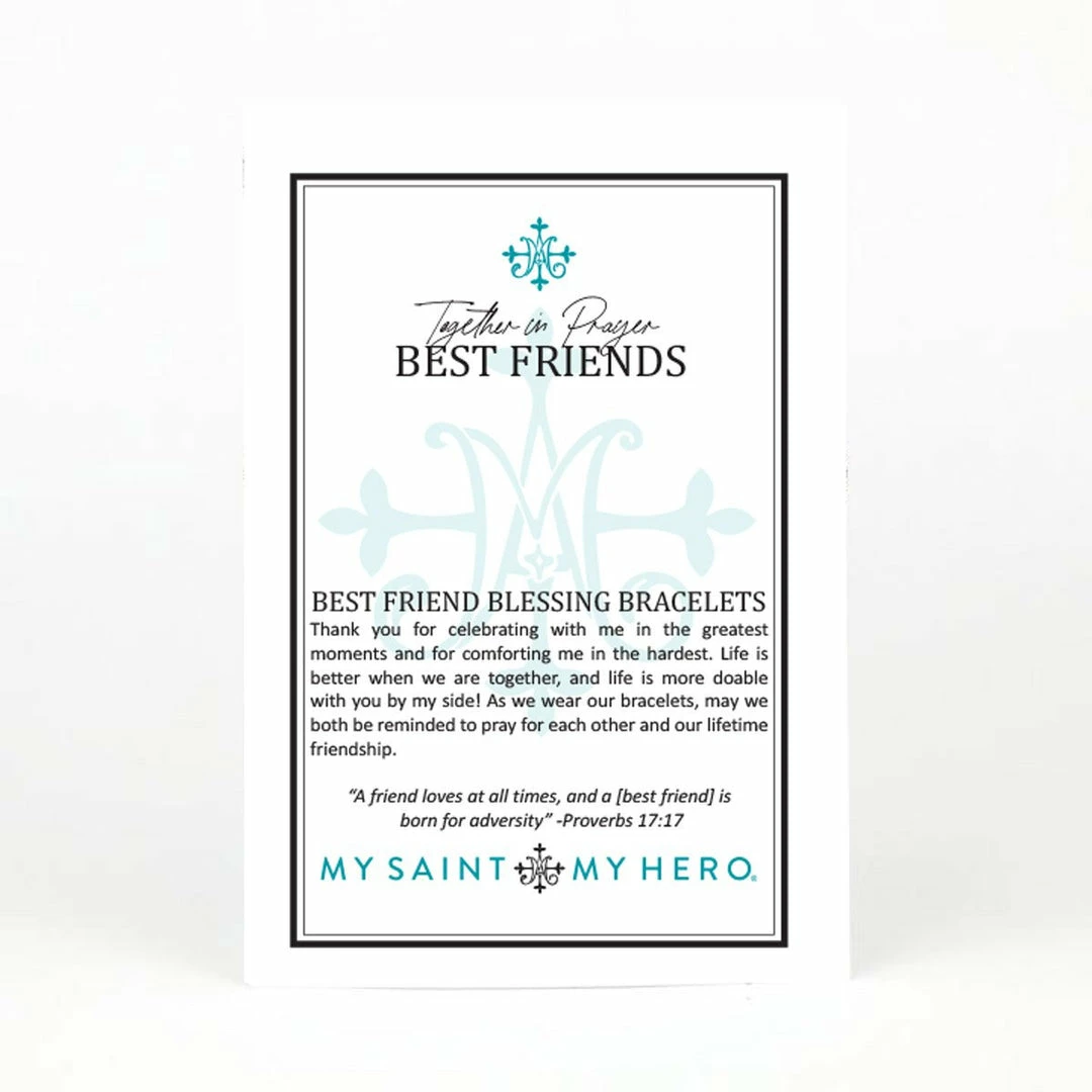My Saint My Hero Jewelry Best Friends Bracelet Set - Metallic Gold