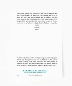 My Saint My Hero Mantra Of Love Benedictine Bracelet - Gold Jewelry