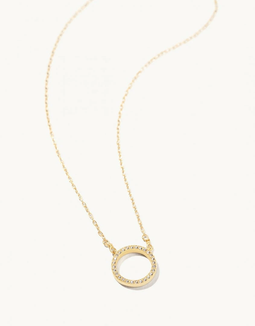 Spartina DL Eternity Necklace 16" Crystal Jewelry