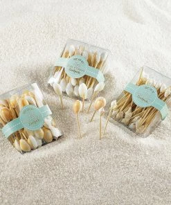Two's Company Seashell Hors D'Oeuvre Picks In Gift Box Tabletop