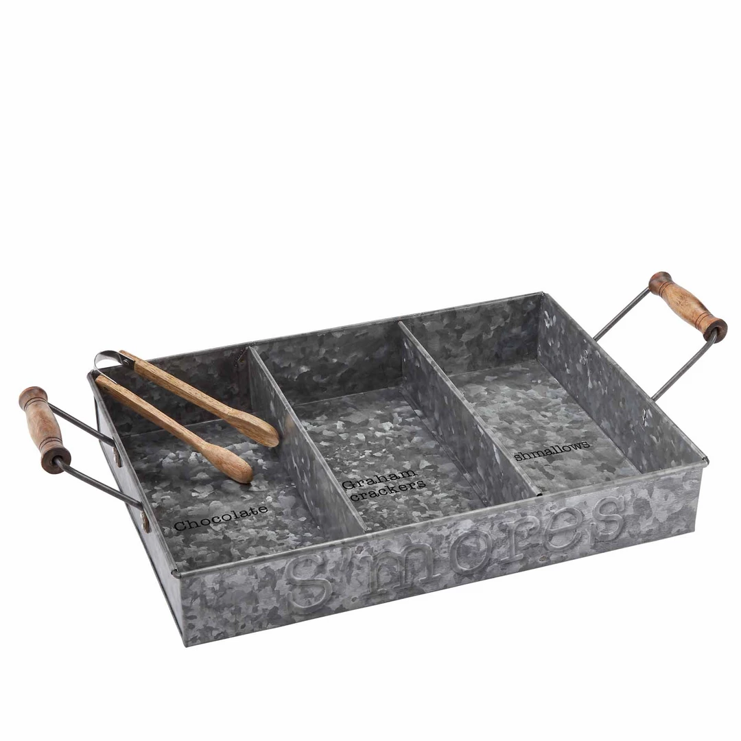 Mud Pie S'more Tin Tray Set Tabletop