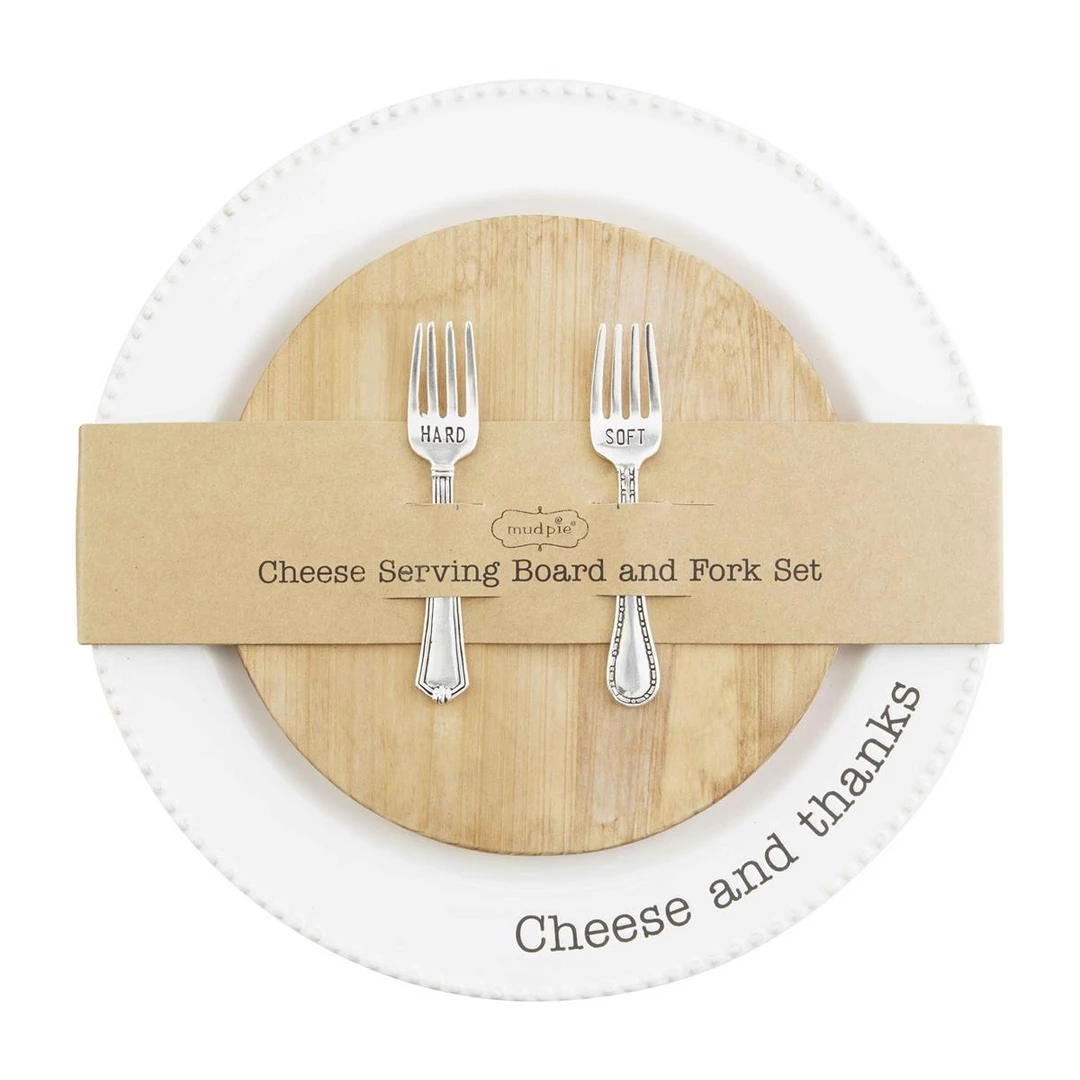 Mud Pie Tabletop Cheese Plate And Board Set