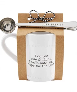 Mud Pie Tabletop Rise And Shine Mug Scoop Set