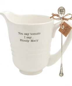 Mud Pie Bloody Mary Pitcher Set Tabletop