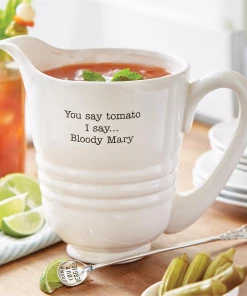 Mud Pie Bloody Mary Pitcher Set Tabletop