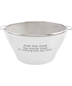 Mud Pie Fruit Bowl With Strainer Tabletop
