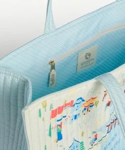 Spartina Down The Shore Quilted Market Tote Bags