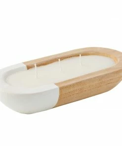 Mud Pie Small Paulownia Citronella Candle