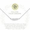 Spartina Sea La Vie Necklace 18" Follow Your Dreams/Feather SIL