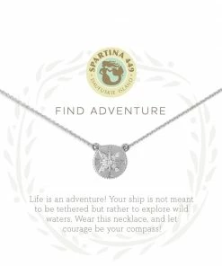 Spartina Jewelry Sea La Vie - 18" Adventure/Compass SIL