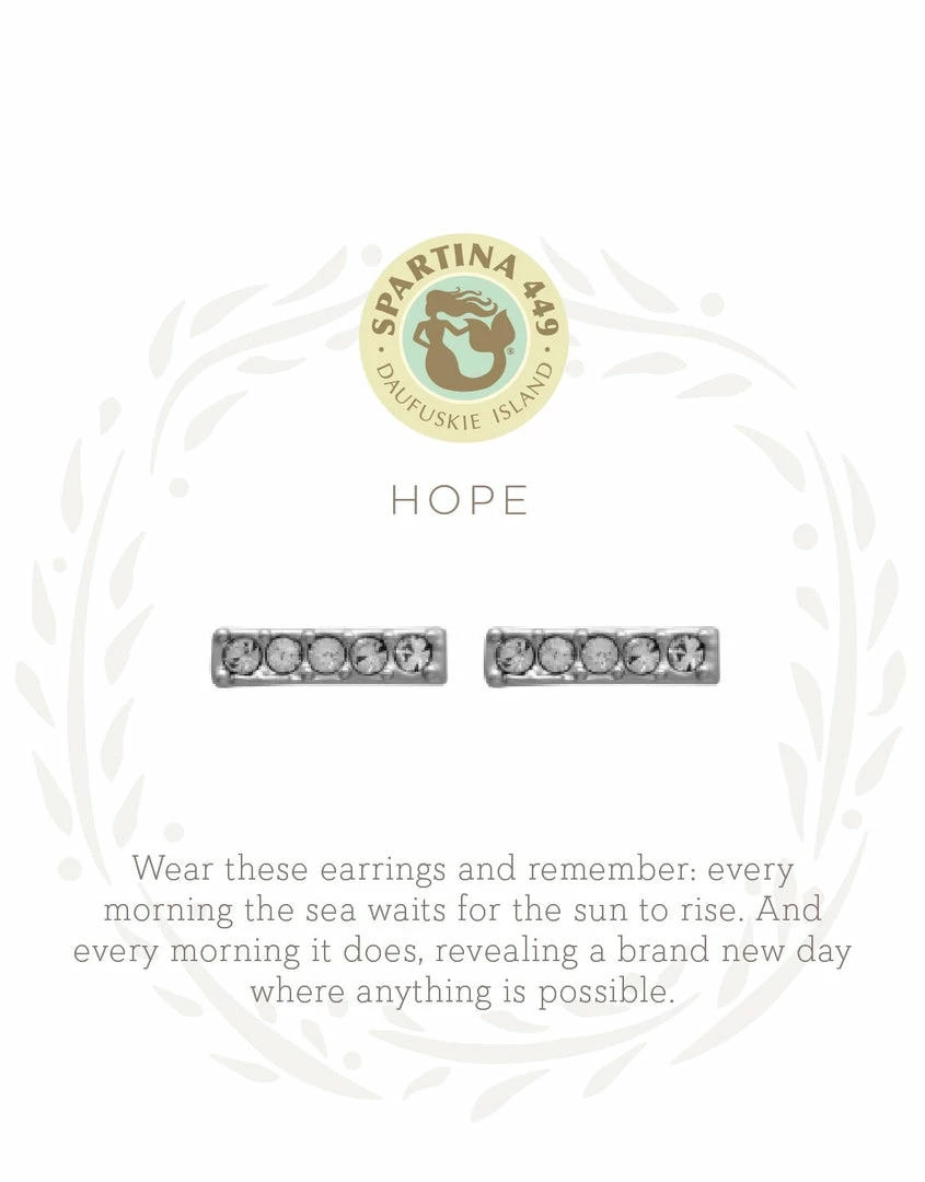 Spartina Jewelry Sea La Vie Stud Earrings Hope/Horizon SIL