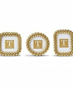 Two's Company Gifts Braided Pattern Photo Frame - Round