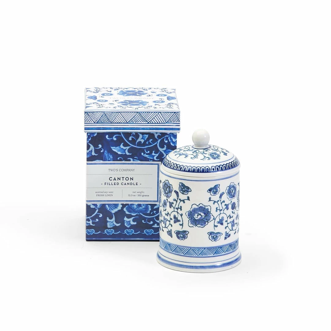 Two's Company Gifts Canton Collection Candle In Gift Box