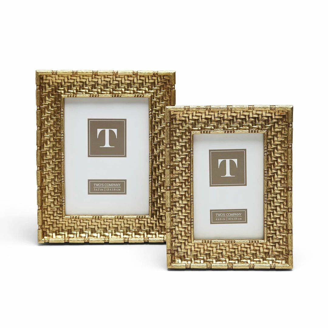 Two's Company Gold Weave Frame - Small Frames