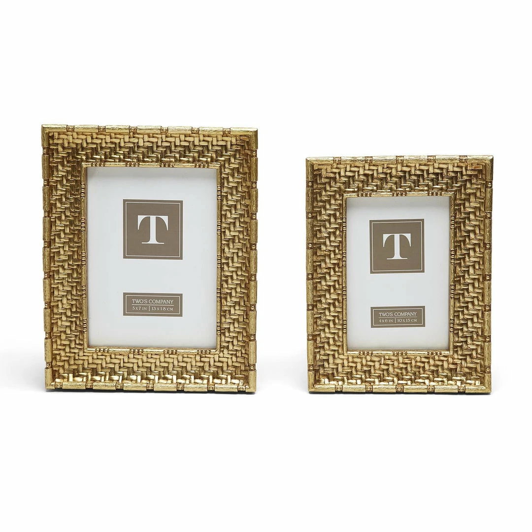 Two's Company Gold Weave Frame - Small Frames