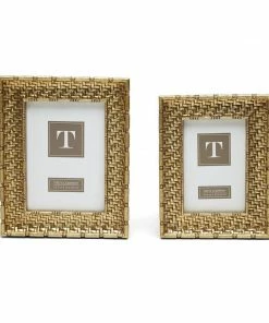 Two's Company Frames Gold Weave Frame - Large
