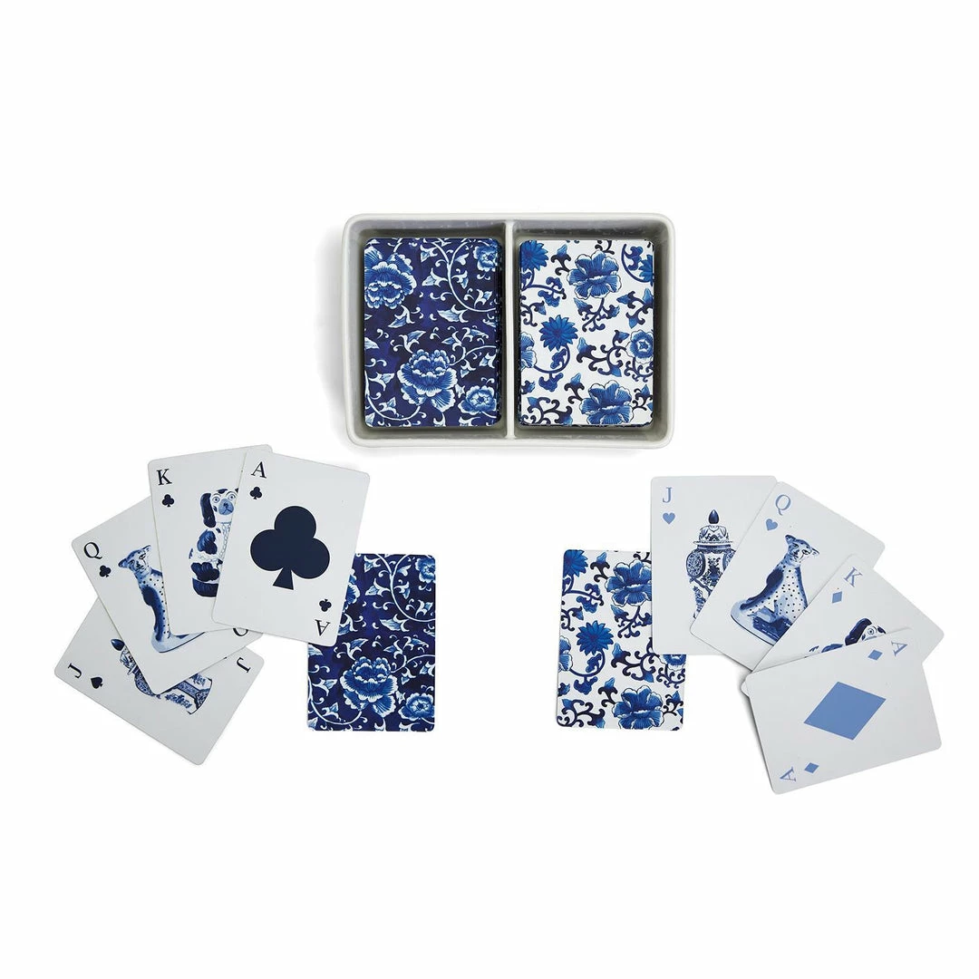 Two's Company Chinoiserie Double Deck Playing Cards