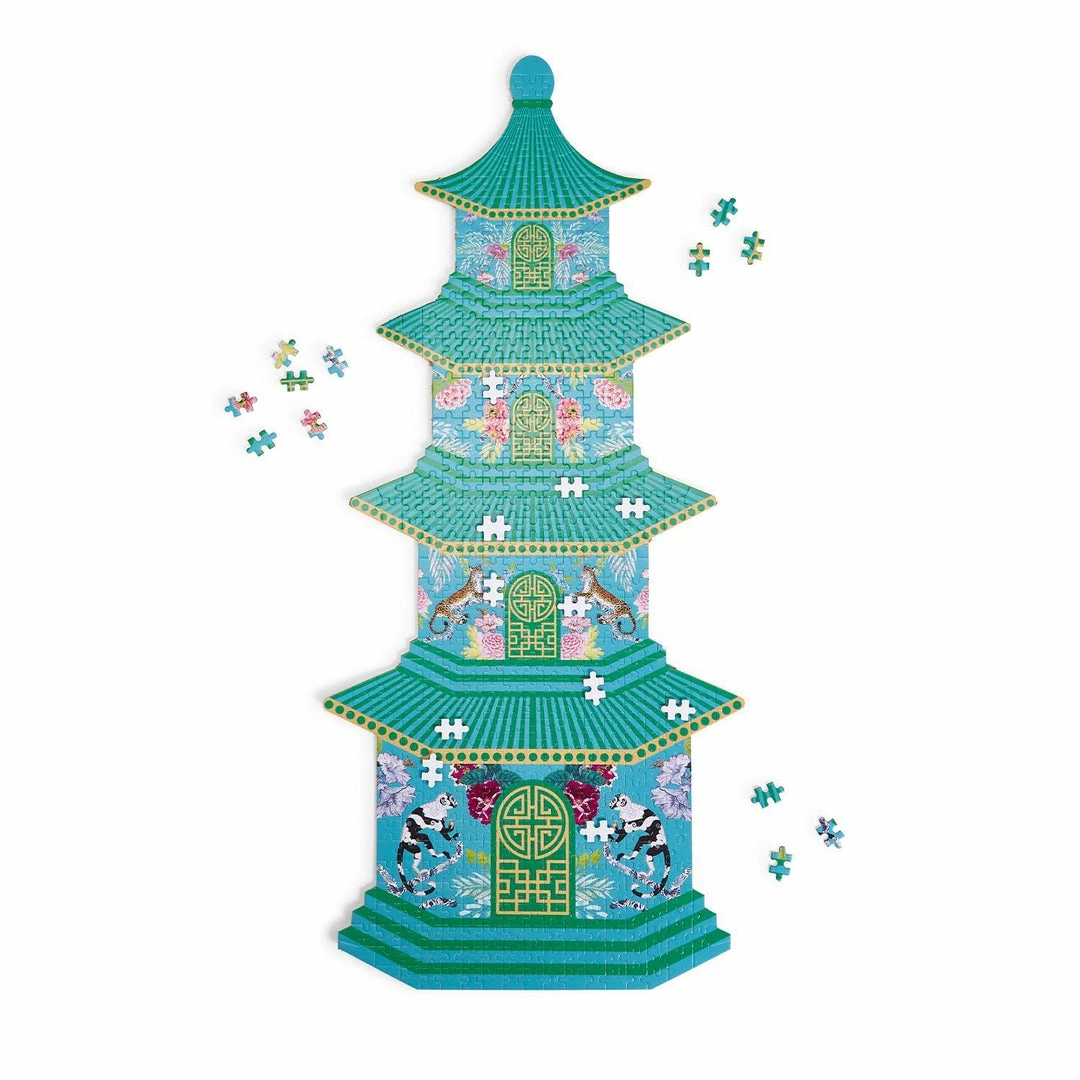 Two's Company Games Pagoda Shape 500+ Pc Jigsaw Puzzle - Paper