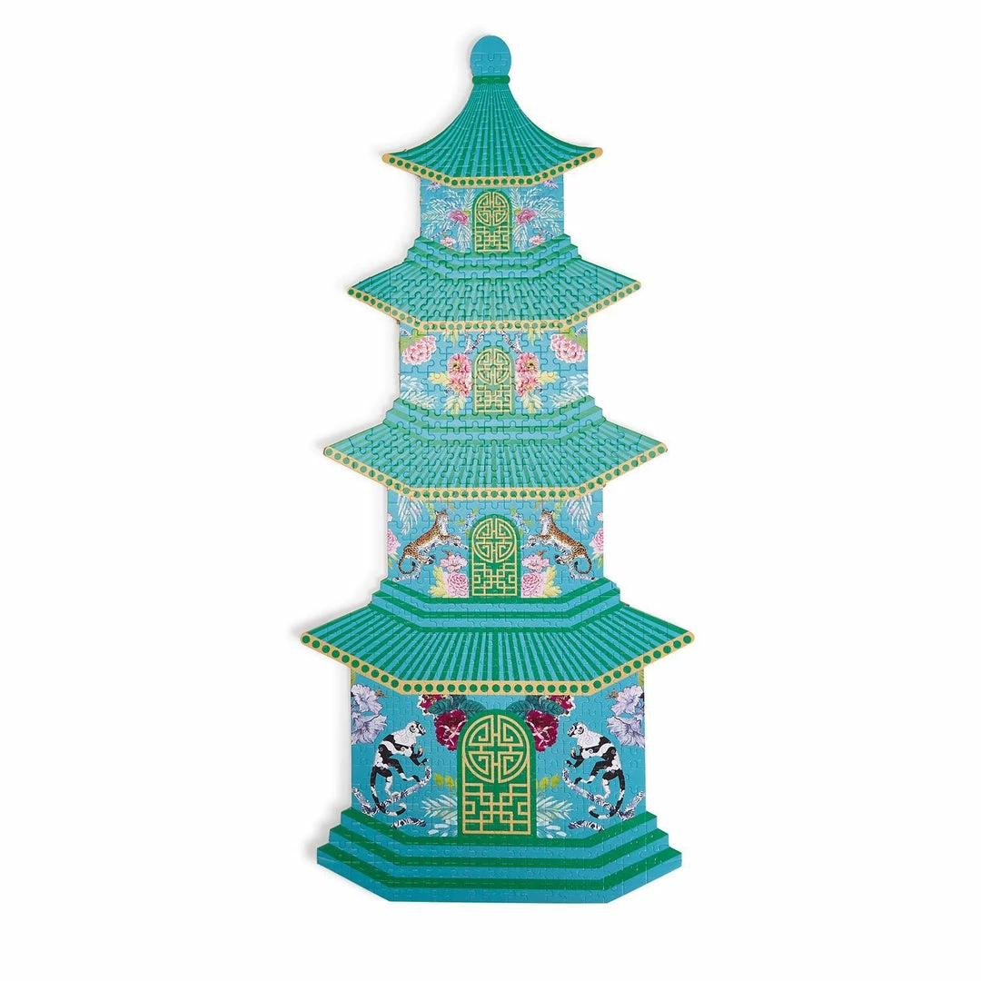 Two's Company Games Pagoda Shape 500+ Pc Jigsaw Puzzle - Paper