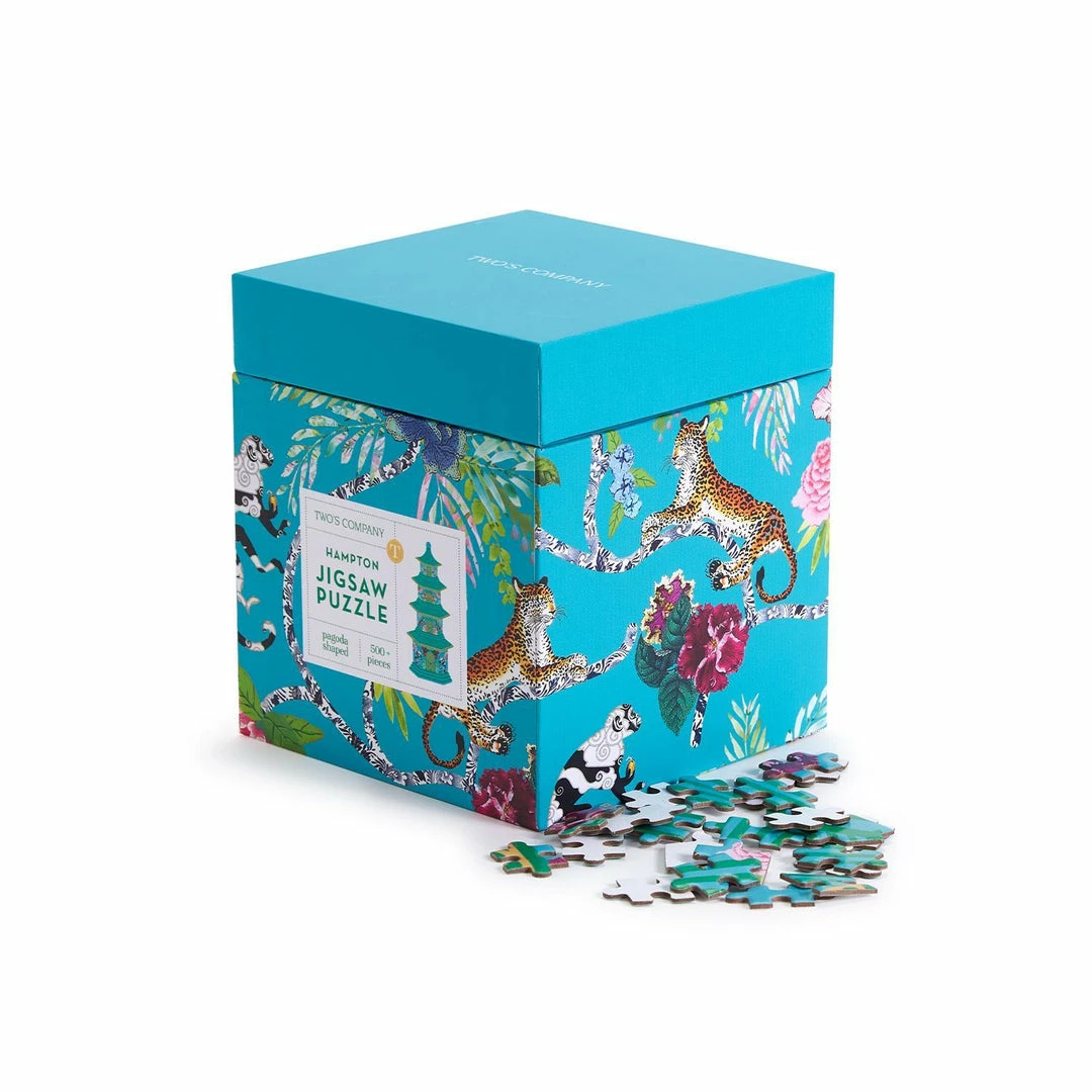 Two's Company Games Pagoda Shape 500+ Pc Jigsaw Puzzle - Paper