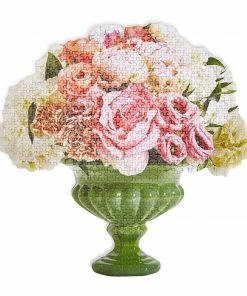 Two's Company Floral Arrangement Shape 500+ Pc Jigsaw Puzzle - Paper
