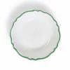Two's Company Garden Soiree Serving Bowl With Green Border Tabletop