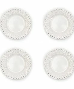 Two's Company Tabletop Lattice Accent Plate Set Of 4