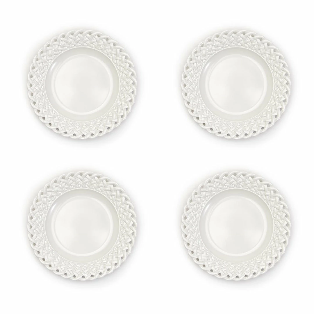 Two's Company Tabletop Lattice Accent Plate Set Of 4