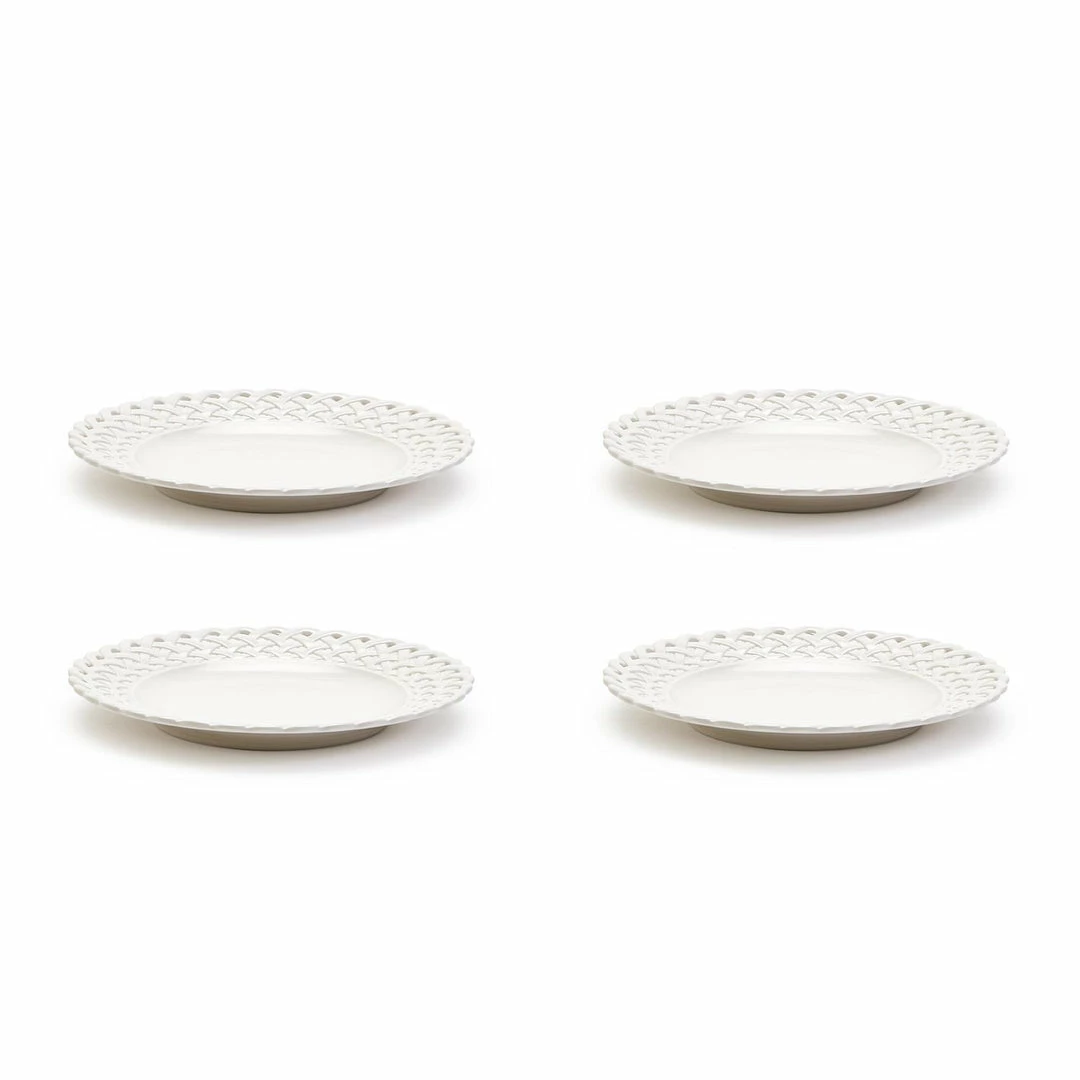 Two's Company Tabletop Lattice Accent Plate Set Of 4