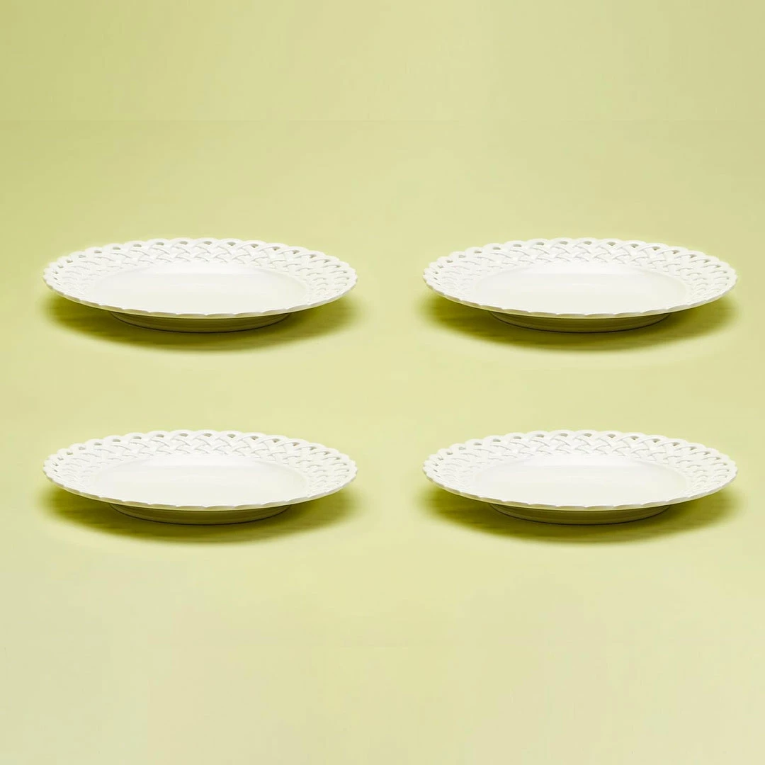 Two's Company Tabletop Lattice Accent Plate Set Of 4