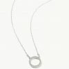 Spartina DL Eternity Necklace 16" Crystal SIL