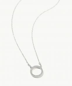 Spartina DL Eternity Necklace 16" Crystal SIL