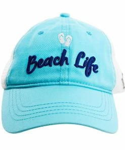 Pavilion Beach - Light Teal Adjustable Mesh Hat