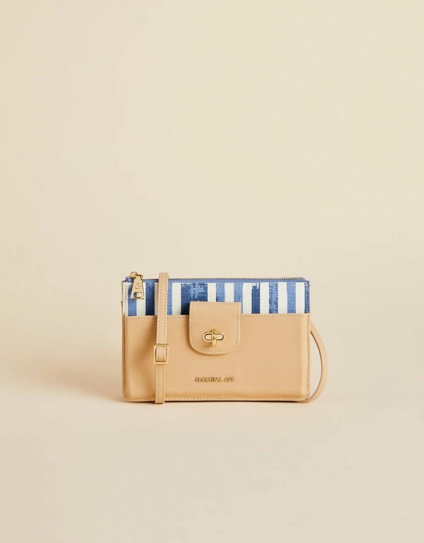 Spartina Lindsey Phone Crossbody Oyster Alley