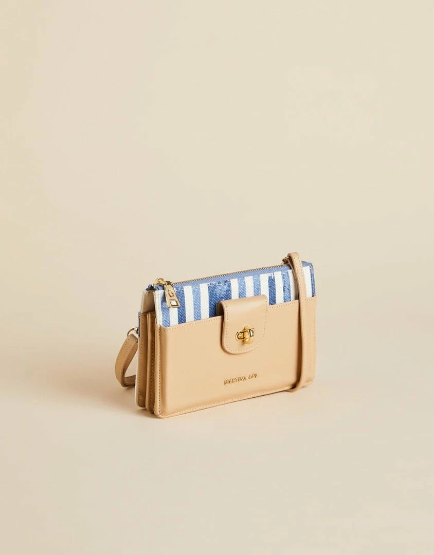 Spartina Lindsey Phone Crossbody Oyster Alley