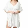 Top It Off Carmen Cover-Up - White Apparel