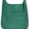Ahdorned Bags Mini Faux Leather Messenger (Seafoam) - No Strap