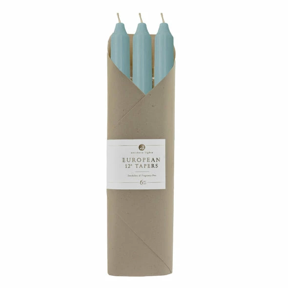 Northern Lights Gifts 12" Tapers 6pk Gift Set - Prairie Blue