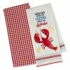 Design II Lobster Dishtowel Set Of 2