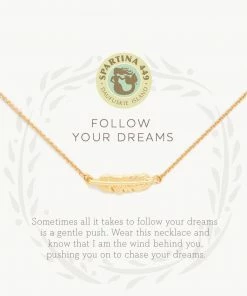 Spartina Sea La Vie - 16" Follow Your Dreams/Feather Gold