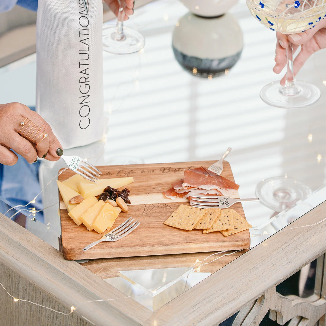 Pavilion Beach Life - 9" Acacia Cheese/Bread Board Set