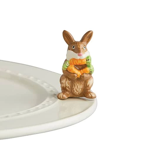 Nora Fleming Tabletop Funny Bunny (Brown Bunny)