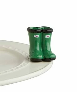 Nora Fleming Jumpin' Puddles (Green Wellies)