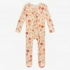 Posh Peanut Alphabet Medley Footie Zippered One Piece