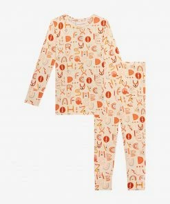 Posh Peanut Alphabet Medley Long Sleeve Basic Pajama Baby