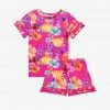 Posh Peanut Aminatu Basic Short Sleeve Micro Ruffled T-Shirt & Micro Ruffled Shorts